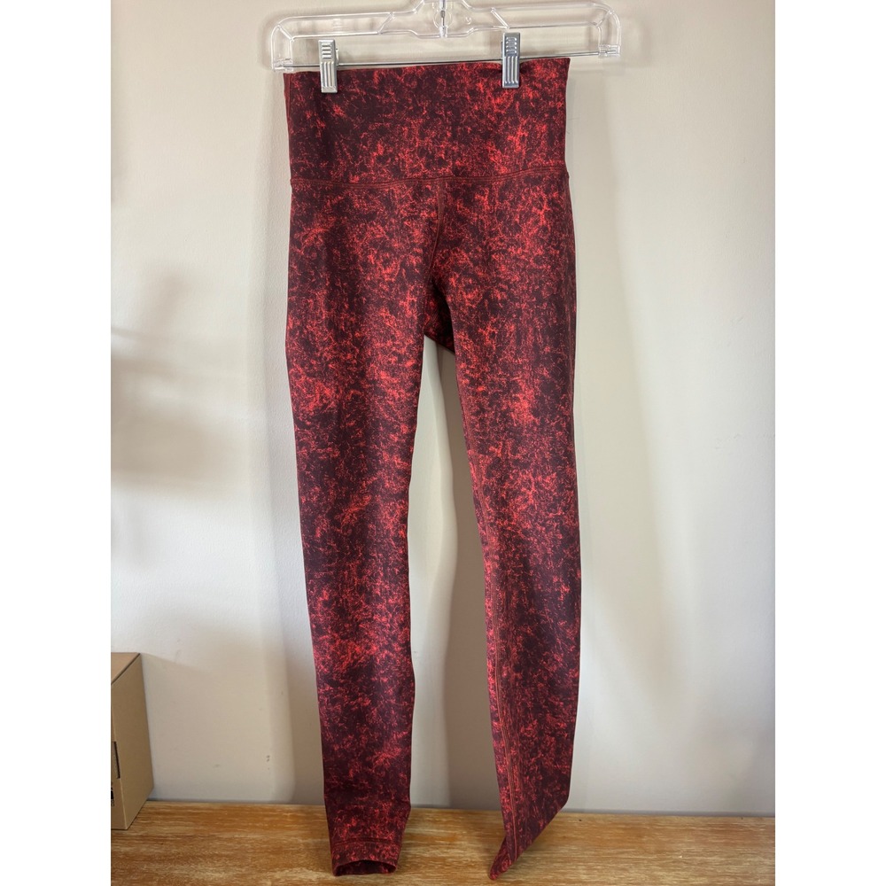 Lululemon Wunder Under High-Rise Tight 28 Red Heathered Aligned It Multi Size 6